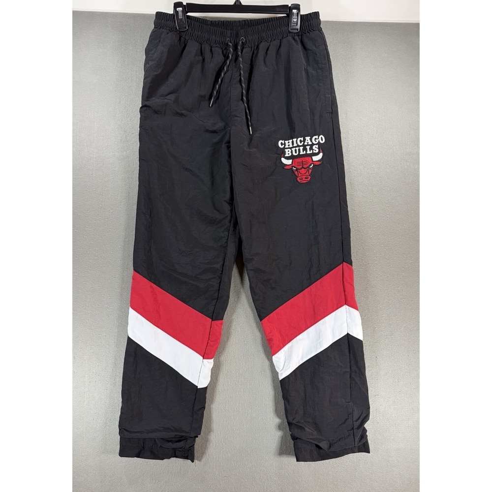 NBA Chicago Bulls Ultra Game Mens Track Pants Size M Black Red White